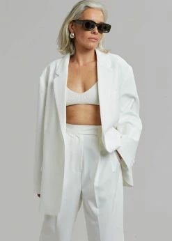 The Frankie Shop Bea Suit Pants - White