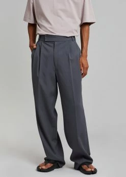 The Frankie Shop Men Beo Suit Pants - Charcoal
