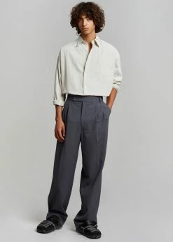 The Frankie Shop Men Beo Suit Pants - Charcoal