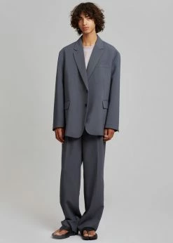 The Frankie Shop Men Beo Suit Pants - Charcoal