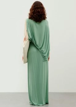 Bevza Cape And Sail Collar Dress - Mint Green CLOTHING