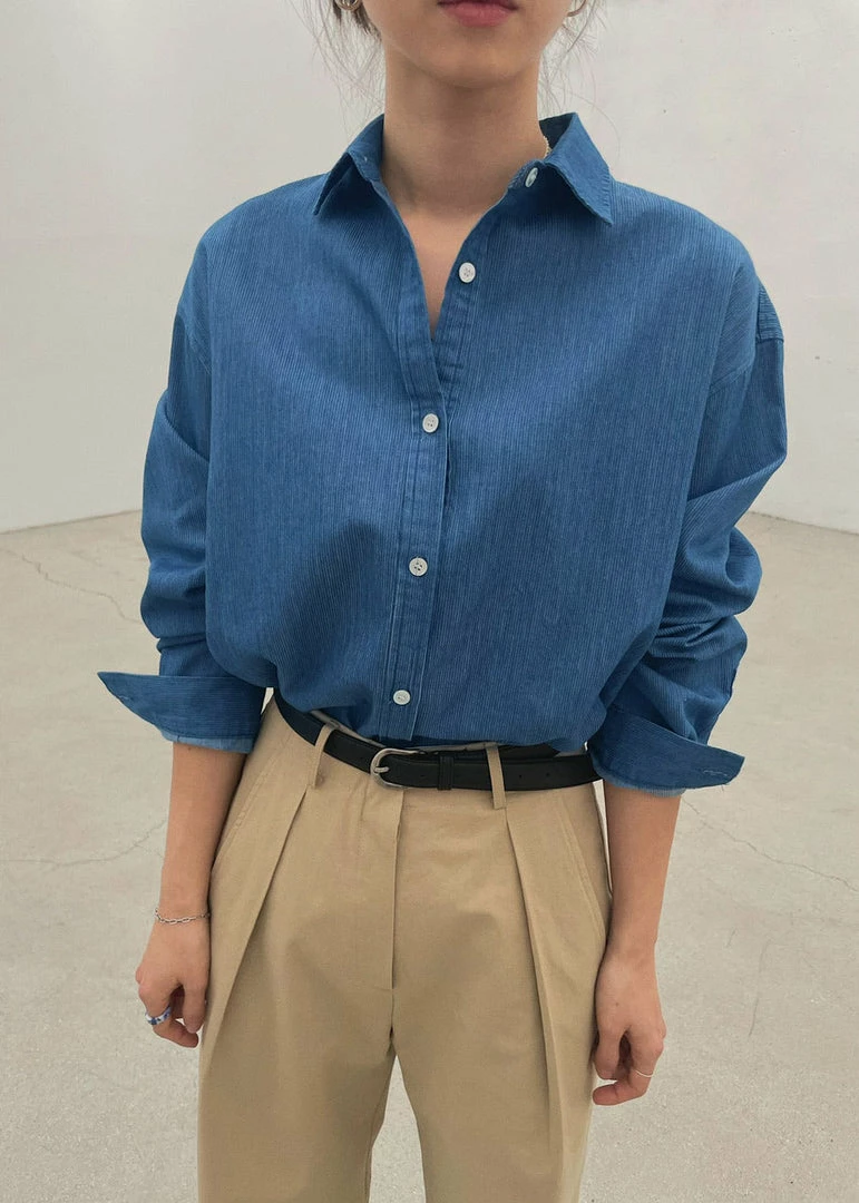 Cheapest π Siento Beya Denim π Shirt - Medium Wash β 2 Siento Beya Denim Shirt - Medium Wash