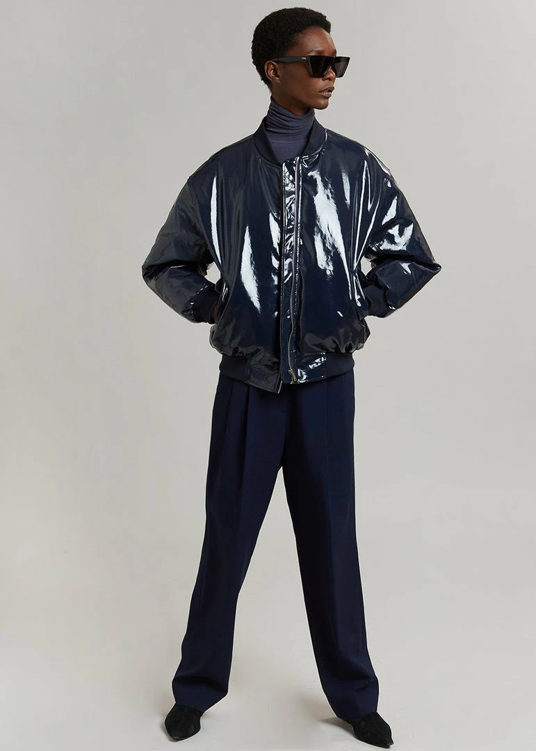 Hot Sale π Blessd Blake Patent Bomber - Navy π 5 Blessd Blake Patent Bomber - Navy