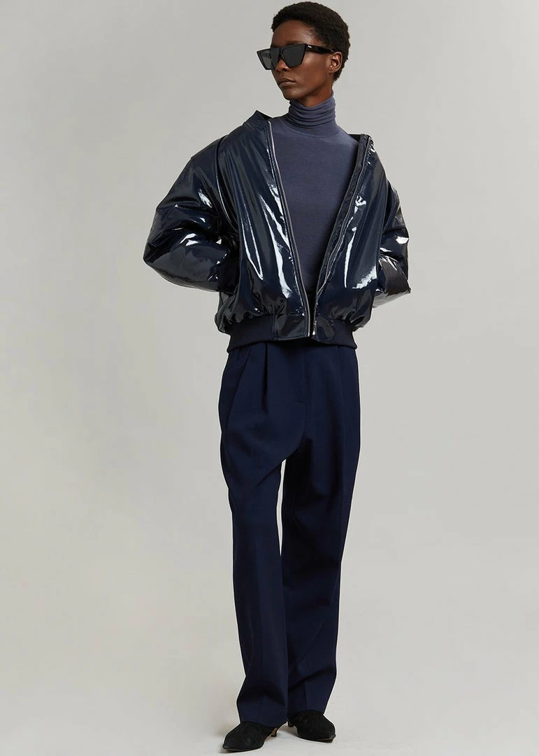 Hot Sale π Blessd Blake Patent Bomber - Navy π 4 Blessd Blake Patent Bomber - Navy