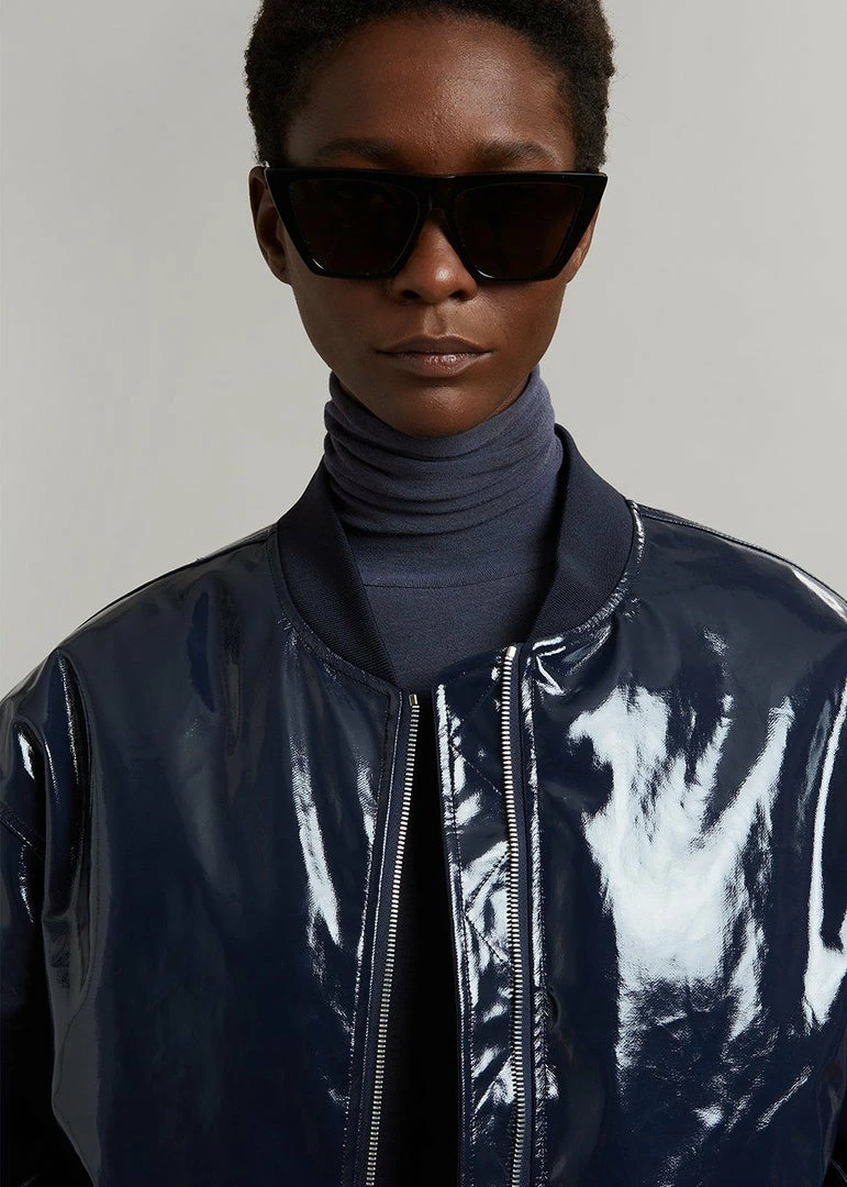 Hot Sale π Blessd Blake Patent Bomber - Navy π 2 Blessd Blake Patent Bomber - Navy