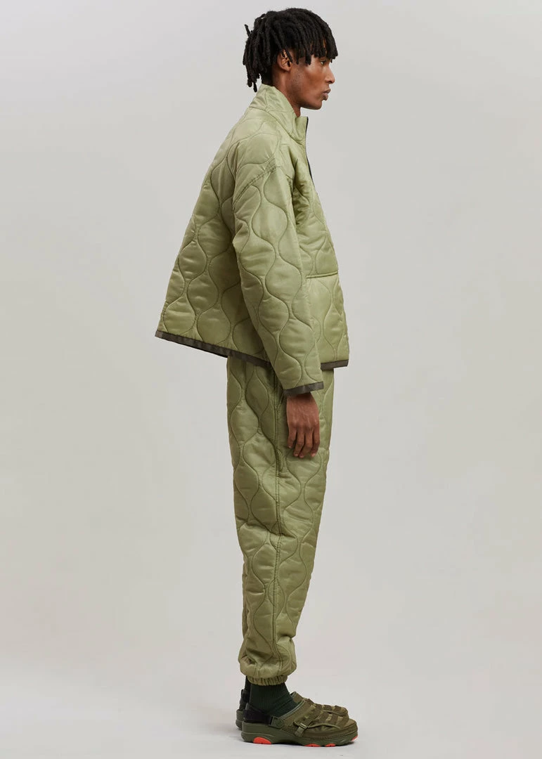 New ✔️ The Frankie Shop Brant Quilted Joggers - Moss Green ✨ 11 The Frankie Shop Brant Quilted Joggers - Moss Green