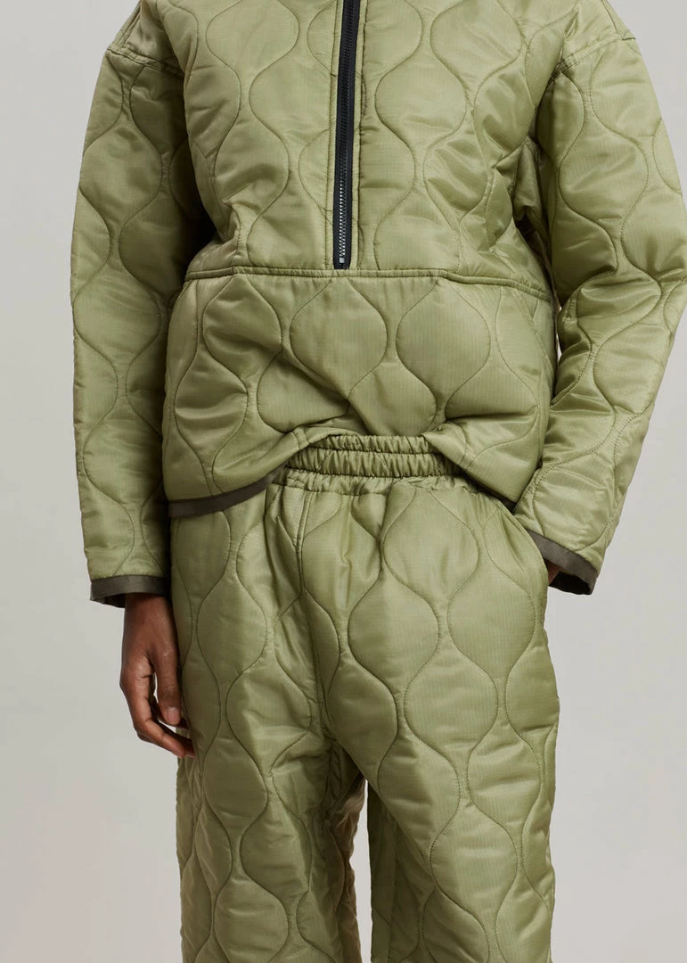 New ✔️ The Frankie Shop Brant Quilted Joggers - Moss Green ✨ 12 The Frankie Shop Brant Quilted Joggers - Moss Green