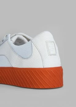 BY FAR Rodina Sneakers - Tangerine On White Men