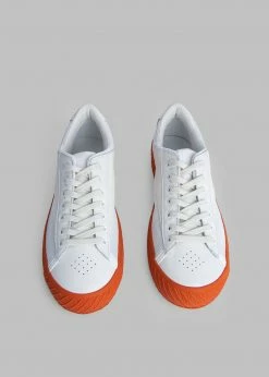 BY FAR Rodina Sneakers - Tangerine On White Men