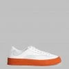 BY FAR Rodina Sneakers - Tangerine On White Men