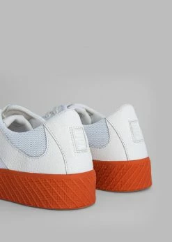 BY FAR Rodina Sneakers - Tangerine On White Men