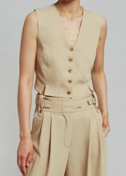 CLOTHING By Malene Birger Bettas Waistcoat - Nature