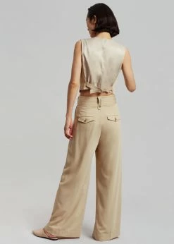 CLOTHING By Malene Birger Bettas Waistcoat - Nature