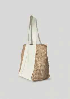 By Malene Birger Denila Leather Tote - Tinted White ACCESSORIES