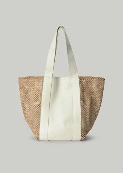 By Malene Birger Denila Leather Tote - Tinted White ACCESSORIES
