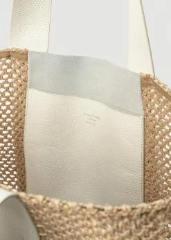 By Malene Birger Denila Leather Tote - Tinted White ACCESSORIES
