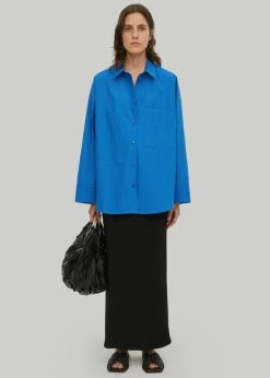 CLOTHING By Malene Birger Derris Shirt - Arctic Blue