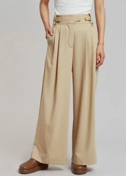 By Malene Birger Taal High Waist Trousers - Nature