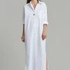 The Frankie Shop Cala Organic Cotton Shirt Dress - White
