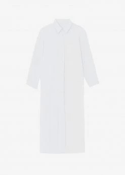 The Frankie Shop Cala Organic Cotton Shirt Dress - White
