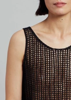 Angelo Bianco Camila Net Top - Black