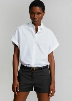 Le Vase Cece Cuffed Sleeve Shirt - White
