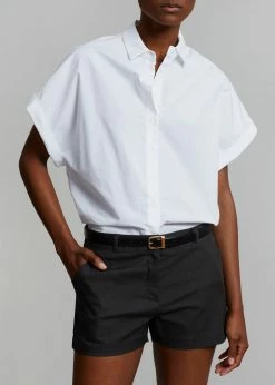 Le Vase Cece Cuffed Sleeve Shirt - White