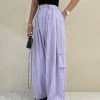 The Frankie Shop Celeste Cargo Pants - Lilac CLOTHING
