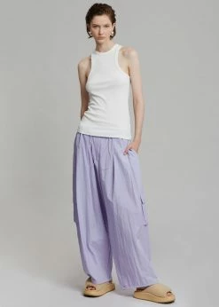 The Frankie Shop Celeste Cargo Pants - Lilac CLOTHING