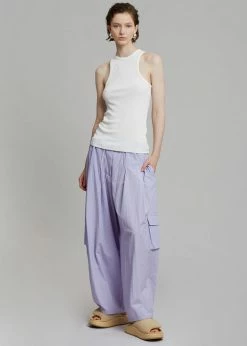 The Frankie Shop Celeste Cargo Pants - Lilac CLOTHING