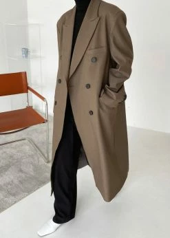 3.another CLOTHING Cerys Overcoat - Cocoa