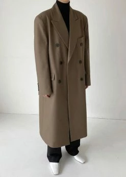 3.another CLOTHING Cerys Overcoat - Cocoa