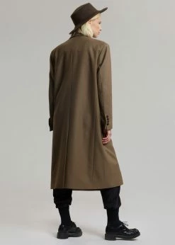 3.another CLOTHING Cerys Overcoat - Cocoa