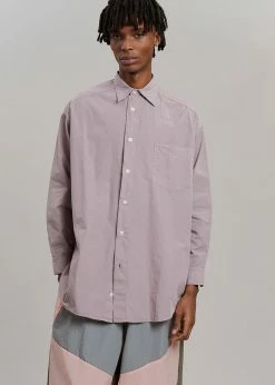 The Frankie Shop Chadwick Shirt - Lilac Men