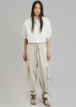 The Frankie Shop CLOTHING Chava Cargo Joggers - Birch