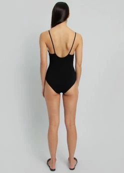 CLOTHING Christopher Esber Anglaise Tie Front One Piece - Black