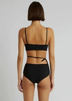 Christopher Esber Bikini Bandeau Tie One Piece - Black CLOTHING