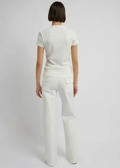 Christopher Esber Landscape Rib Tee - Multi Bind Ivory CLOTHING