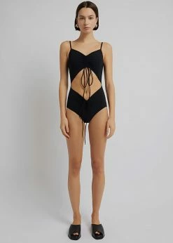 Christopher Esber Ruched Disconnect Swimsuit - Black CLOTHING