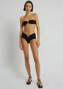 CLOTHING Christopher Esber Ruched Prong Bandeau - Black