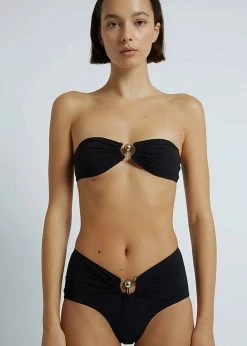 CLOTHING Christopher Esber Ruched Prong Bandeau - Black