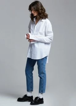 The Frankie Shop CLOTHING Dusky Classic Oversized Shirt - White