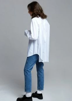 The Frankie Shop CLOTHING Dusky Classic Oversized Shirt - White