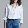 The Frankie Shop CLOTHING Dusky Classic Oversized Shirt - White
