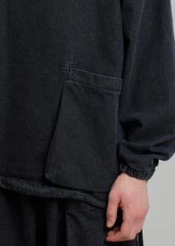Farmers Market Cliff Denim Hoodie - Black Men