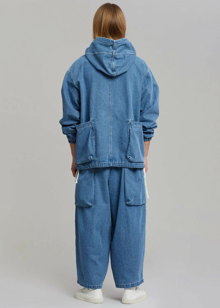 Cheap 𧨠Farmers Market Men Cliff Denim Hoodie - Worn Wash π 7 Farmers Market Men Cliff Denim Hoodie - Worn Wash