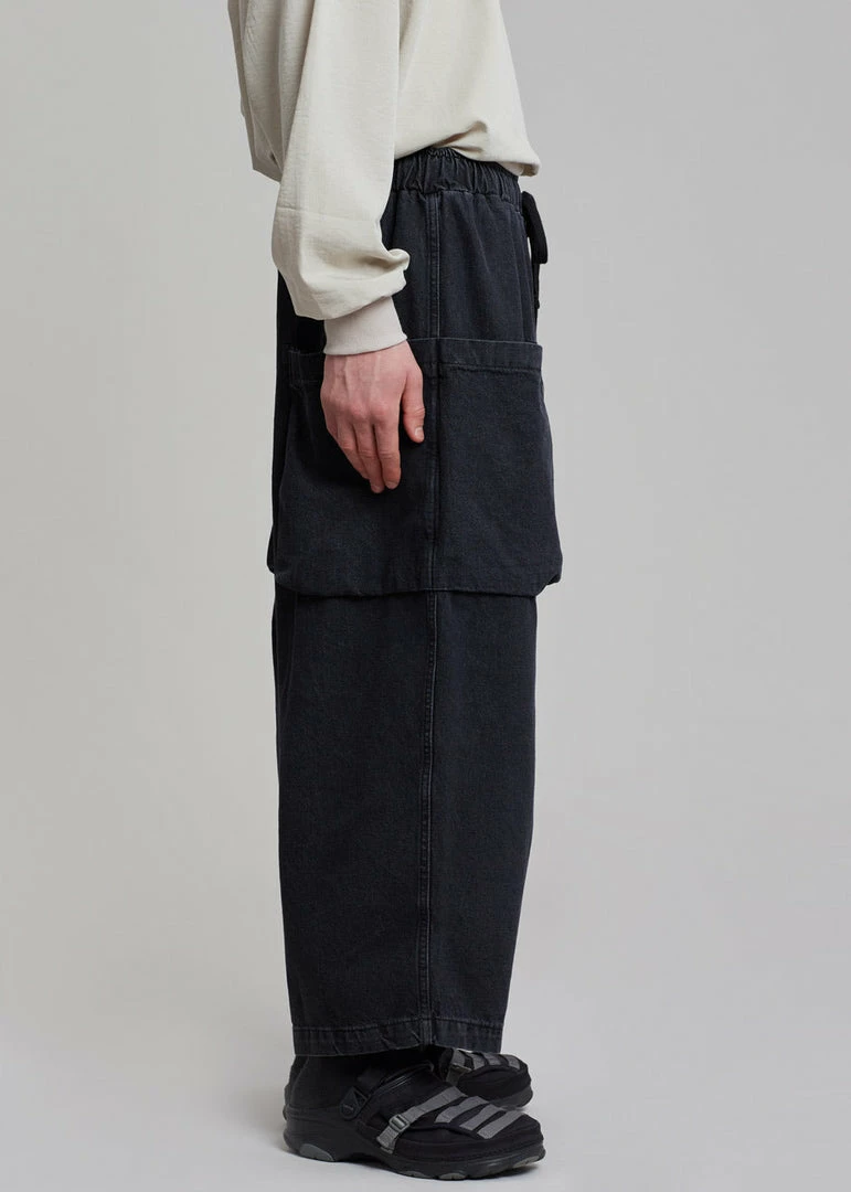 Buy π The Farmers Market Men Cliff Denim Balloon Pants - Black π 2 The Farmers Market Men Cliff Denim Balloon Pants - Black