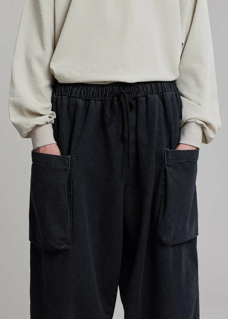 Buy π The Farmers Market Men Cliff Denim Balloon Pants - Black π 6 The Farmers Market Men Cliff Denim Balloon Pants - Black