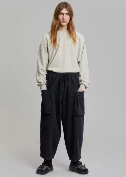 Buy π The Farmers Market Men Cliff Denim Balloon Pants - Black π 11 The Farmers Market Men Cliff Denim Balloon Pants - Black