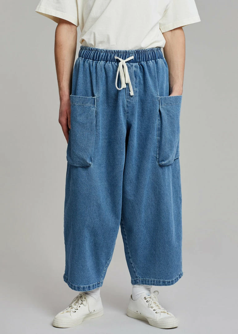 Cheapest β¨ The Farmers Market Cliff Denim Balloon Pants - Worn Wash π 7 The Farmers Market Cliff Denim Balloon Pants - Worn Wash